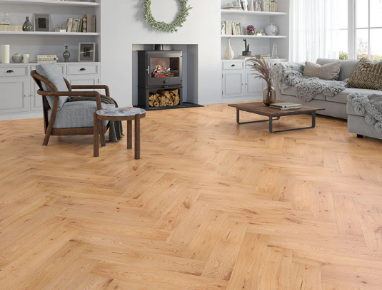 Calypso Engineered Herringbone Hatfield Oak– Easy Floor Store