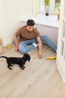 BerryAlloc Ocean+ 12 XL Bloom Sand Natural AC5 Wide Board Water-Resistant Laminate - Easy Floor Store