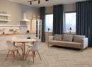 EFS Evolution Laminate Fission Brey Oak Herringbone Water-Resistant - Easy Floor Store