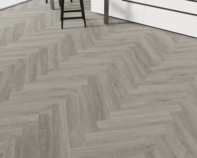 Brampton Chase Dry Back LVT Studio Designs Pebble Shore Herringbone - Easy Floor Store