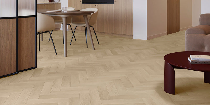 Invictus Ultimus Glue-Down Herringbone XS LVT Velvet Oak Parquet - Oli ...