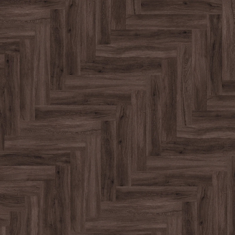 Brampton Chase Dry Back LVT Studio Designs Dark Umber Herringbone - Easy Floor Store