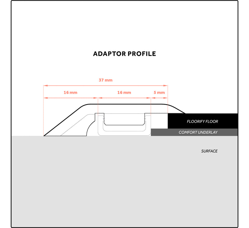 Floorify Matching Adaptor Profile - Easy Floor Store