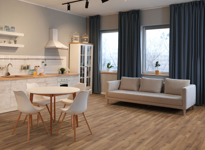 EFS Wood Evolution Fission Senior Smoked Oak Water-Resistant Laminate Flooring 12mm AC4 - Easy Floor Store