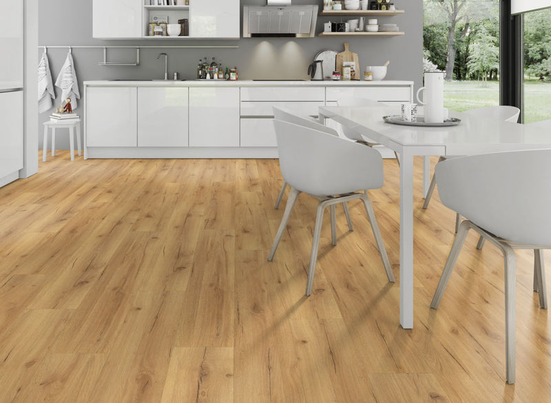 EFS Wood Evolution Fission Senior Strong Oak Water-Resistant Laminate Flooring 12mm AC4 - Easy Floor Store