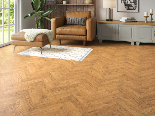 Calypso Engineered Herringbone Moors Oak