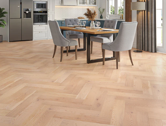 Calypso Engineered Herringbone Salcey Oak