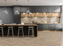 EFS Evolution Laminate Fission Brey Oak Herringbone Water-Resistant - Easy Floor Store