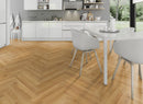 EFS Evolution Laminate Fission Strong Oak Herringbone Water-Resistant - Easy Floor Store