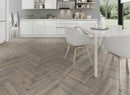 EFS Evolution Laminate Fission Lava Oak Herringbone Water-Resistant - Easy Floor Store