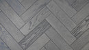 EFS Engineered Herringbone Oak Brushed & Lacquered Graphite Grey - Easy Floor Store