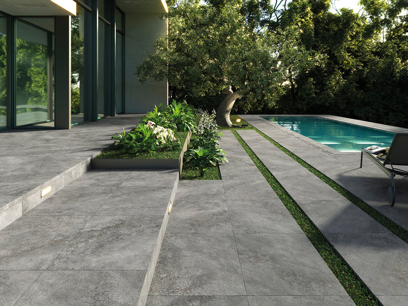 Floor & Wall Gloucester Graphite - 600 x 900 Outdoor - 20mm Porcelain Tile - Easy Floor Store
