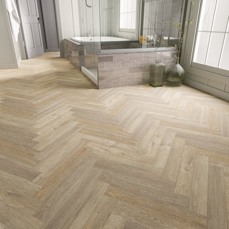 Brampton Chase Dry Back LVT Studio Designs European Oak Herringbone - Easy Floor Store