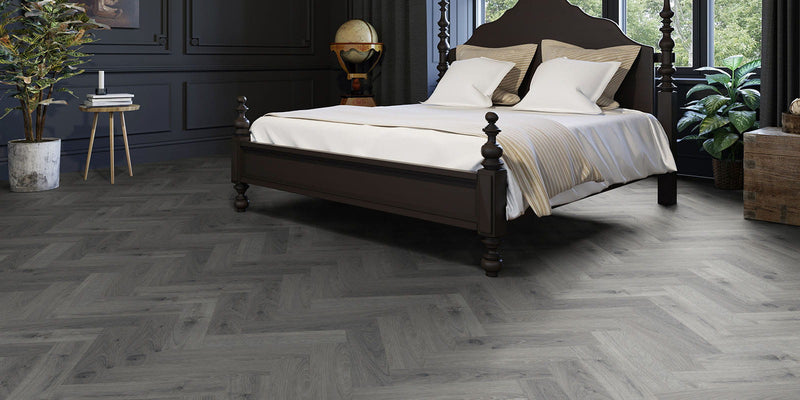 Invictus Maximus Herringbone LVT Highland Oak - Frosted - Easy Floor Store