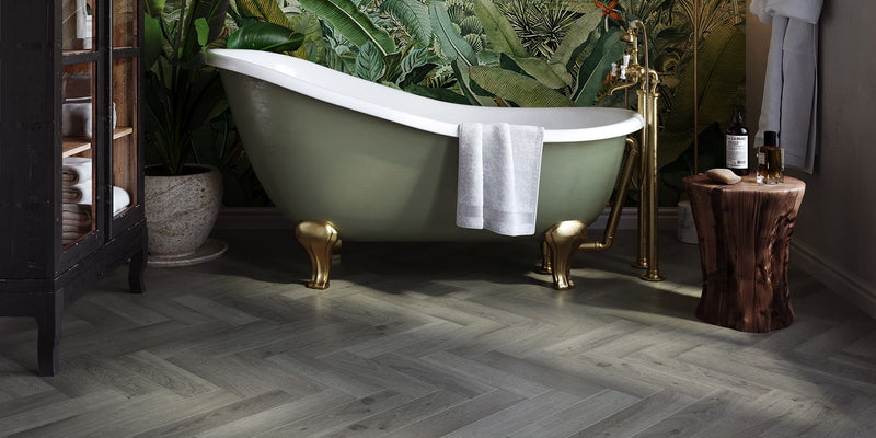 Invictus Maximus Herringbone LVT Highland Oak - Frosted - Easy Floor Store