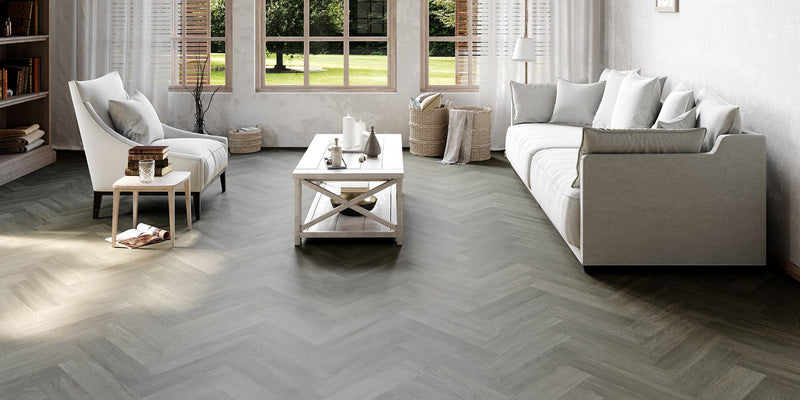 Invictus Maximus Herringbone LVT New England Oak - Misty - Easy Floor Store