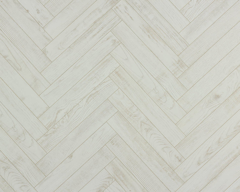 BerryAlloc Chateau Chestnut White AC4 Herringbone Laminate - Easy Floor Store