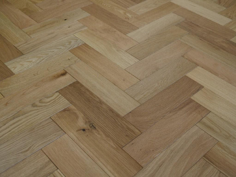 EFS Engineered Herringbone Oak Brushed & Lacquered - Easy Floor Store