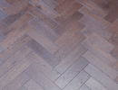 EFS Engineered Herringbone Oak (Walnut Stained) Brushed & Lacquered - Easy Floor Store