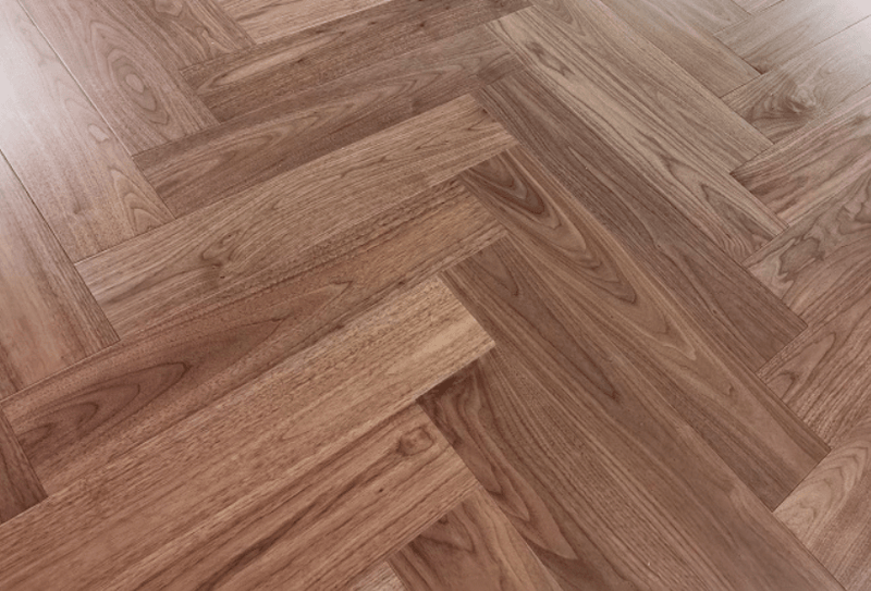 EFS Engineered Herringbone Walnut Lacquered - Easy Floor Store