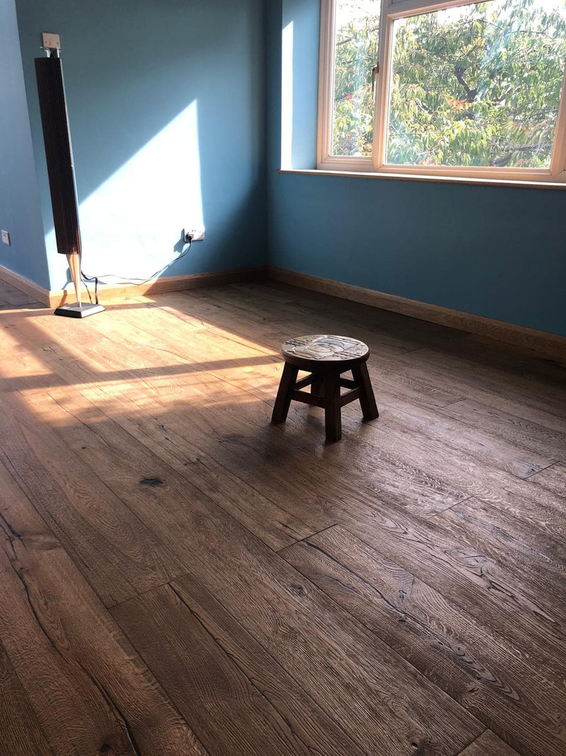 EFS Engineered Oak Brushed & Oiled Distressed Brown 190 - Easy Floor Store