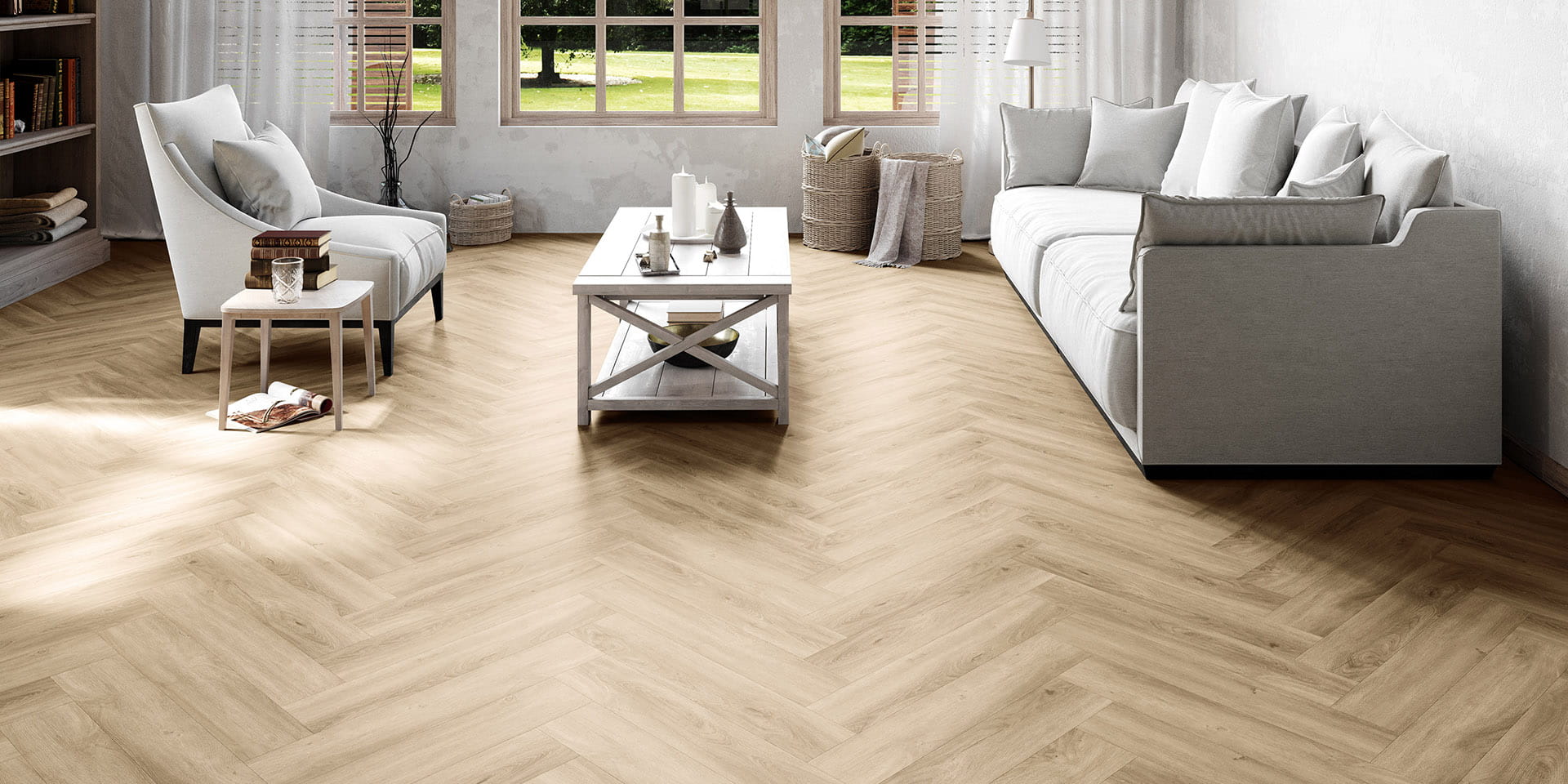 Invictus Maximus Click Herringbone Luxury Vinyl Divine Oak - Champagne ...