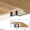 Woodpecker Flooring Ramp Trim 15-18mm - 1.80m - Easy Floor Store