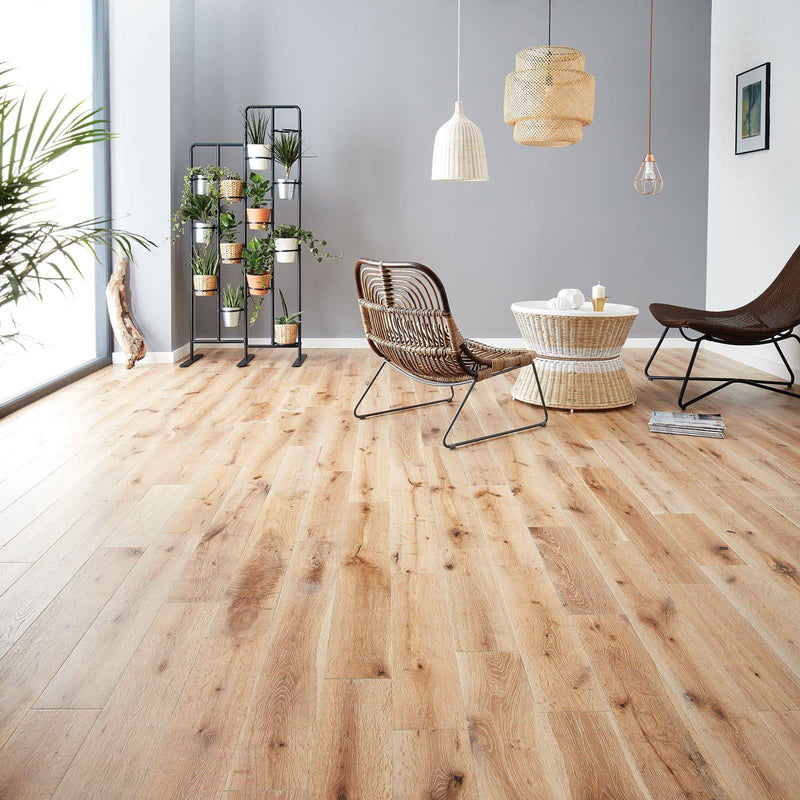 Woodpecker Solid Wood York White Washed Oak - Easy Floor Store