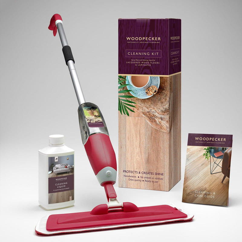 Woodpecker Cleaning Kit / Mop (Lacquered Wood / Laminate / LVT or Oiled Wood) - Easy Floor Store